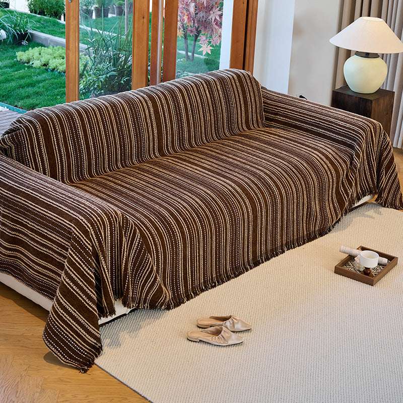 Vintage Chenille Blankets for Couch Covers Durable Throw Cover Cozy Slipcover