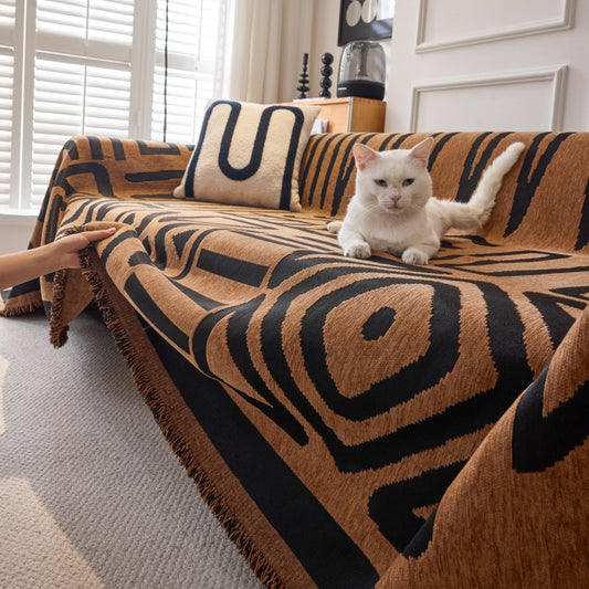 Boho Chenille Sofa Throw Covers Durable Sofa Couch Cover Sofa Protector