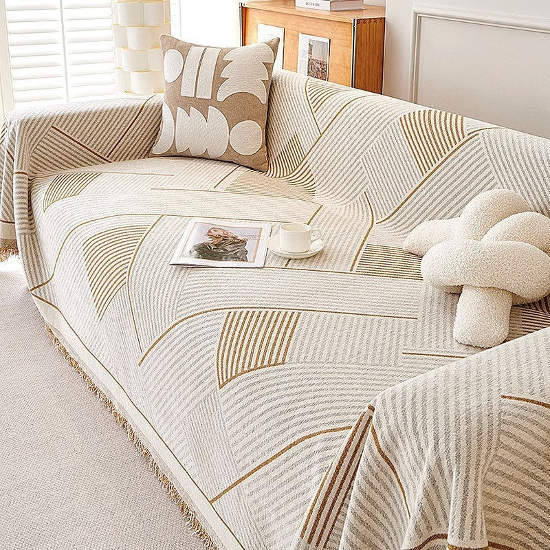 Chenille Sofa Cover Anti-scratch Sectional Couch Cover Universal Sofa Slipcover Blanket
