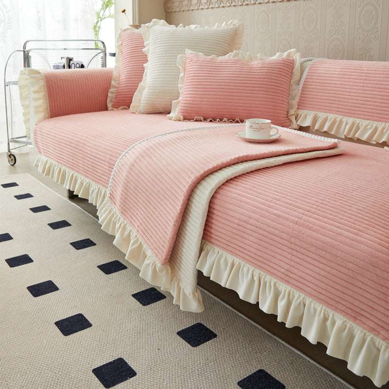 Cozy Sofa Cushion Cover Durable Seat Chair Cover Non-slip Sofa Protector