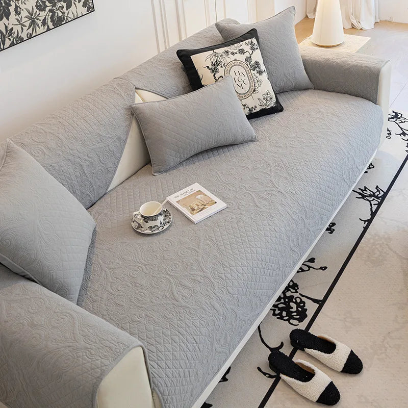 Universal Cotton Cozy Sofa Futon Cover Non-slip Chair Cushion Cover Seat Mat