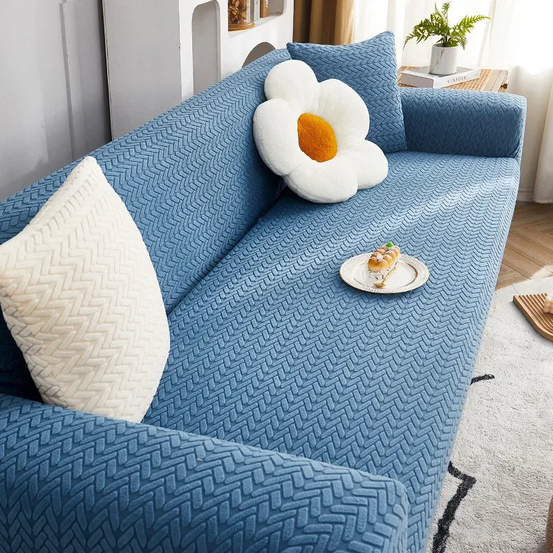 Elastic Jacquard Corner Sofa Cover Stretchy Durable Couch Chair Cover Slipcover