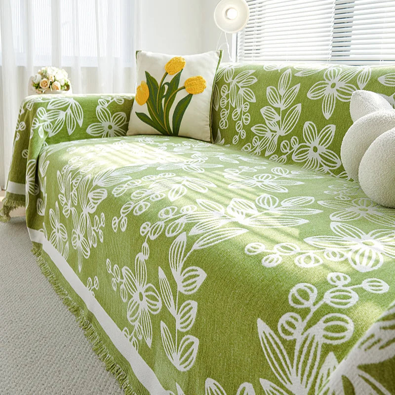 Universal Sofa Cover Chenille Durable Sofa Blanket Anti-scratch Furniture Protector