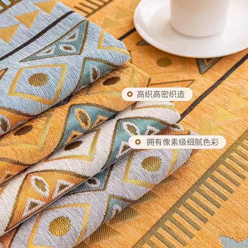 Boho Chenille I-shaped Sofa Cover Universal Non-slip Cushion Couch Cover