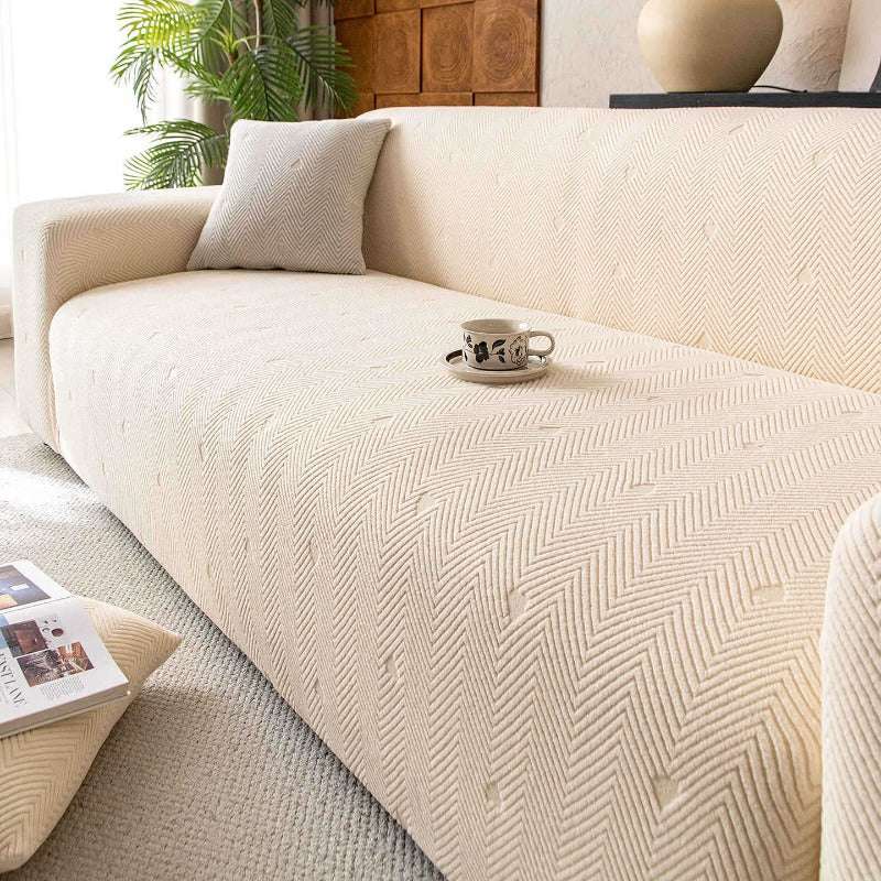 Cozy Stretchy Sofa Slipcover Elastic Flexible L-Shaped Sofa Cover