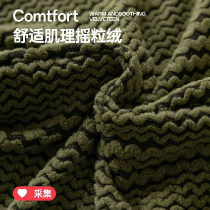 Stretchy Sofa Cover Cozy Plush Fleece Sofa Slipcover Durable Futon Cover