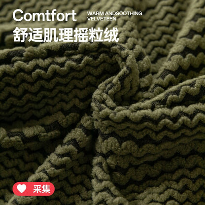 Stretchy Sofa Cover Cozy Plush Fleece Sofa Slipcover Durable Futon Cover