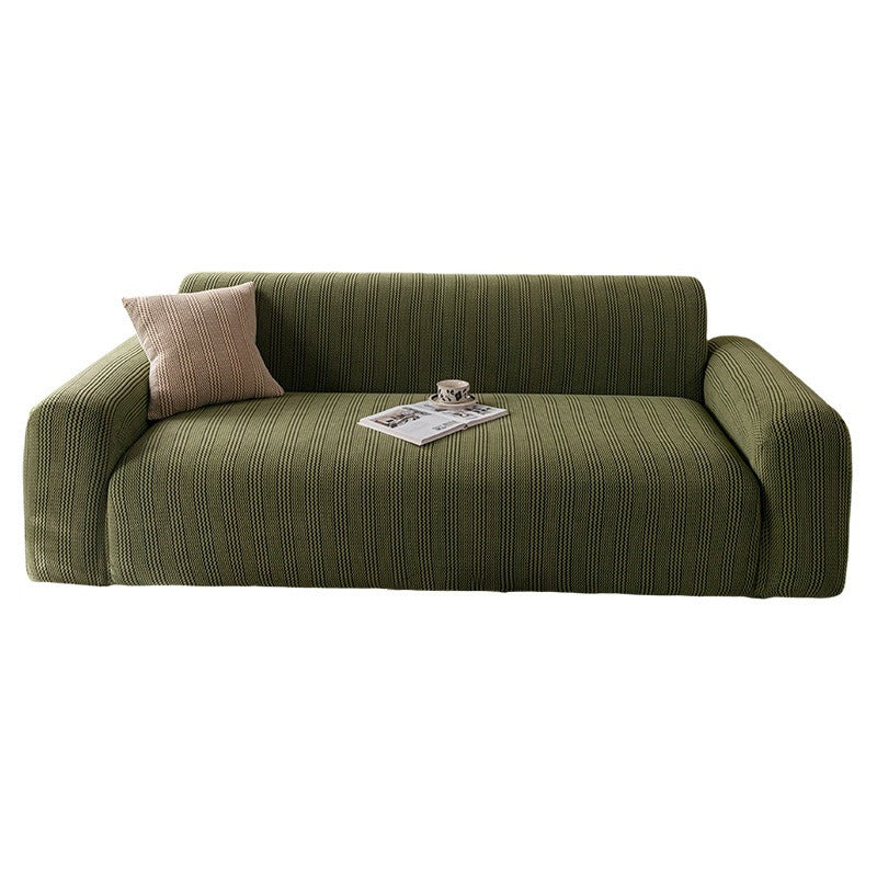 Stretchy Sofa Cover Cozy Plush Fleece Sofa Slipcover Durable Futon Cover