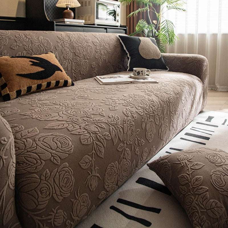 Elastic Sofa Cover Anti-cat Scratch Slipcover for 1/2/3/4/5 Seats Cover