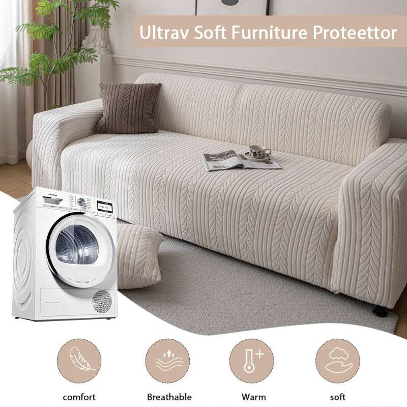 Elastic Soft Sofa Cover Durable Anti-scratch Futon Chair Protector