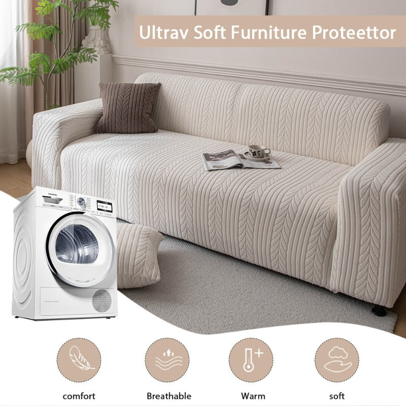 Elastic Soft Sofa Cover Durable Anti-scratch Futon Chair Protector