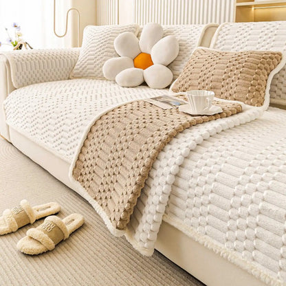 Velvet Couch Cover Cozy Plush Sectional Sofa Cover Sofa Slipcovers