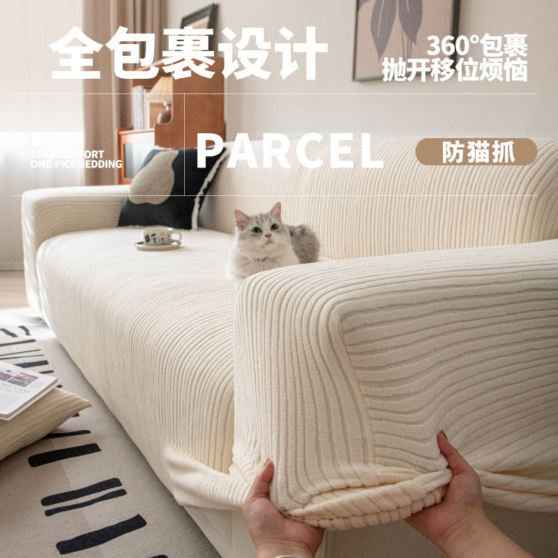 Durable Anti-scratch Cushion Couch Cover Stretchy Sofa Slipcover 