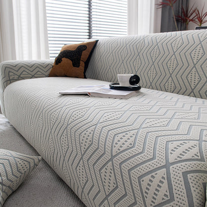 Cozy Durable Sofa Slipcover Stretchy 1-Piece Textured Couch Cover 