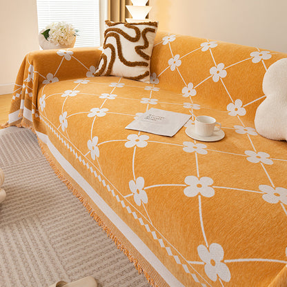 Chenille Sofa Cover Soft Sofa Protector Durable Cat Scratch-proof Chair Couch Cover 