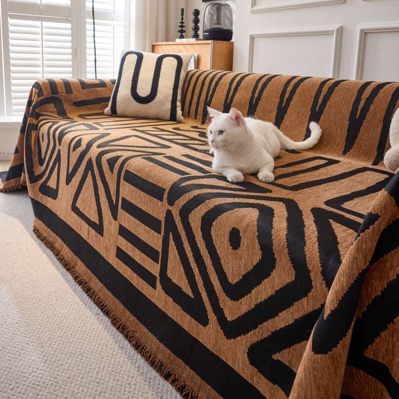 Boho Chenille Sofa Throw Covers Durable Sofa Couch Cover Sofa Protector