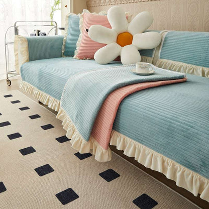 Cozy Sofa Cushion Cover Durable Seat Chair Cover Non-slip Sofa Protector