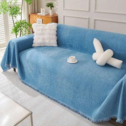 Soft Cozy Chenille Sofa Throw Blanket Scratch Resistant Sofa Couch Covers