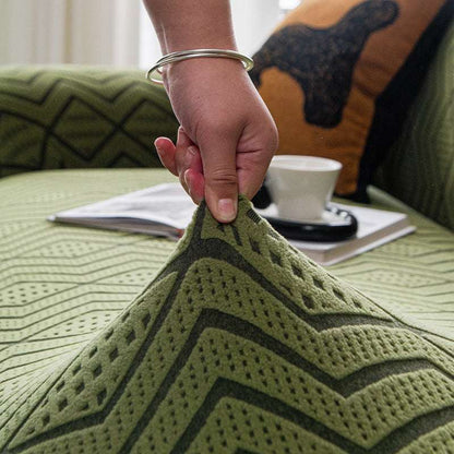 Cozy Durable Sofa Slipcover Stretchy 1-Piece Textured Couch Cover