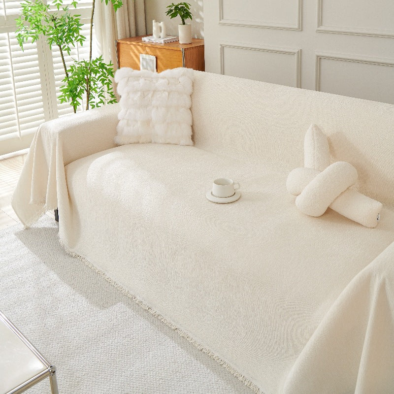Soft Cozy Chenille Sofa Throw Blanket Scratch Resistant Sofa Couch Covers