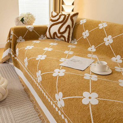 Chenille Sofa Cover Soft Sofa Protector Durable Cat Scratch-proof Chair Couch Cover