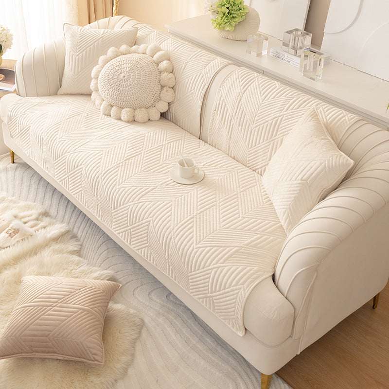 Non-slip Sofa Cover Universal Cozy Velvet Slipcovers Couch Chair Mat Cover