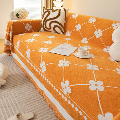 Chenille Sofa Cover Soft Sofa Protector Durable Cat Scratch-proof Chair Couch Cover 