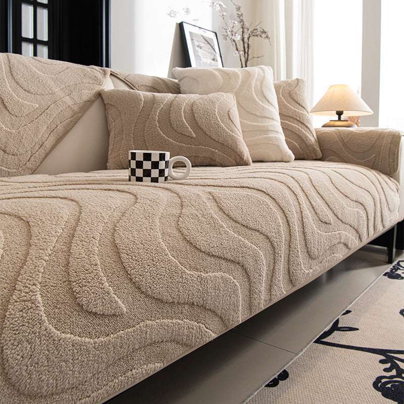 Pet-friendly Cozy Sofa Slipcover Soft Plush Futon Couch Protector Loveseat Mat