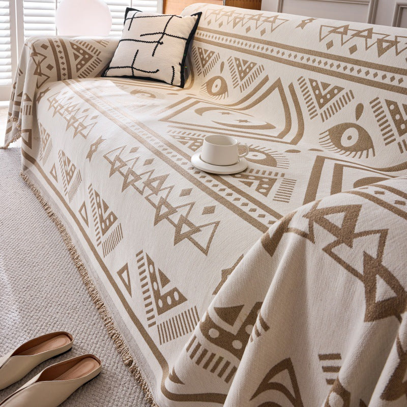 Boho Durable Sofa Slipcover Chenille Universal Chair Couch Cover Sofa Protector 