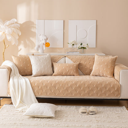 Stylish Sofa Protector Velvet Anti-slip Sofa Cover Cushion Couch Mat