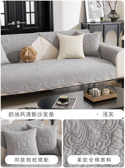 Universal Cotton Cozy Sofa Futon Cover Non-slip Chair Cushion Seat Mat