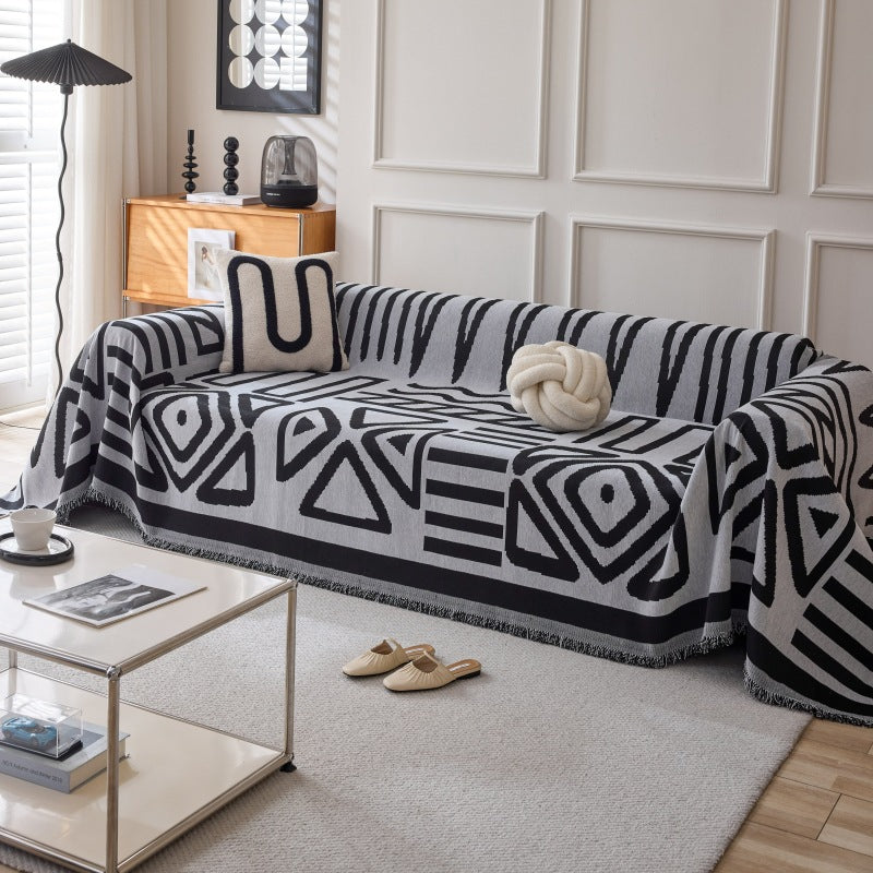 Boho Chenille Sofa Throw Covers Durable Sofa Couch Cover Sofa Protector