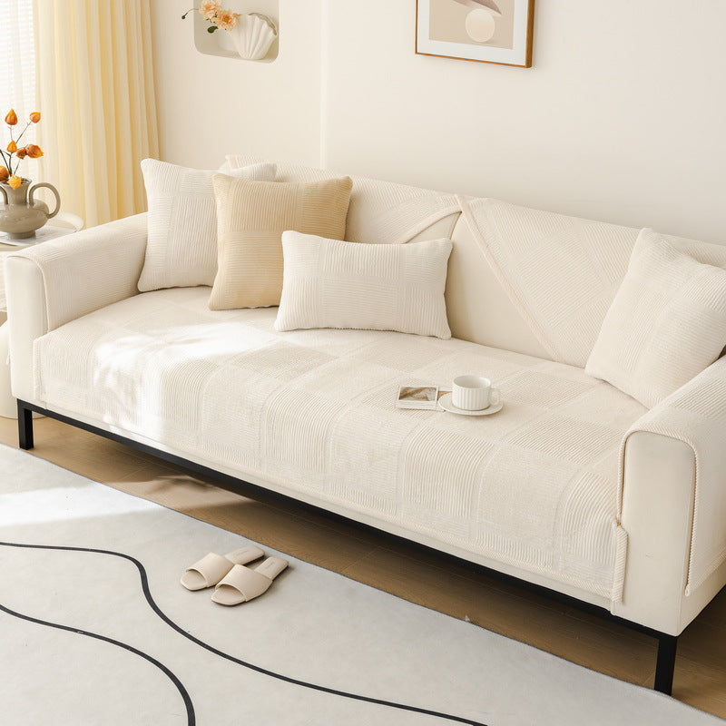 Non-Slip Sectional Couch Cover Cozy Durable Furniture Protector for Dogs, Pets, and Kids