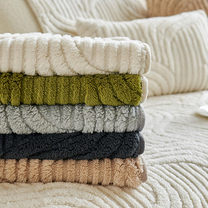 Thickened Non-slip Sofa Chair Mat Cozy Plush Couch Cushion Cover