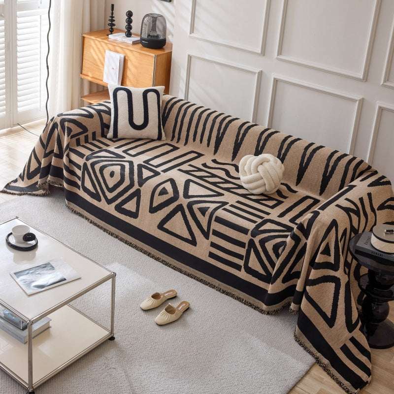 Boho Chenille Sofa Throw Covers Durable Sofa Couch Cover Sofa Protector