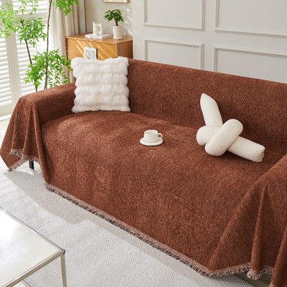 Soft Cozy Chenille Sofa Throw Blanket Scratch Resistant Sofa Couch Covers