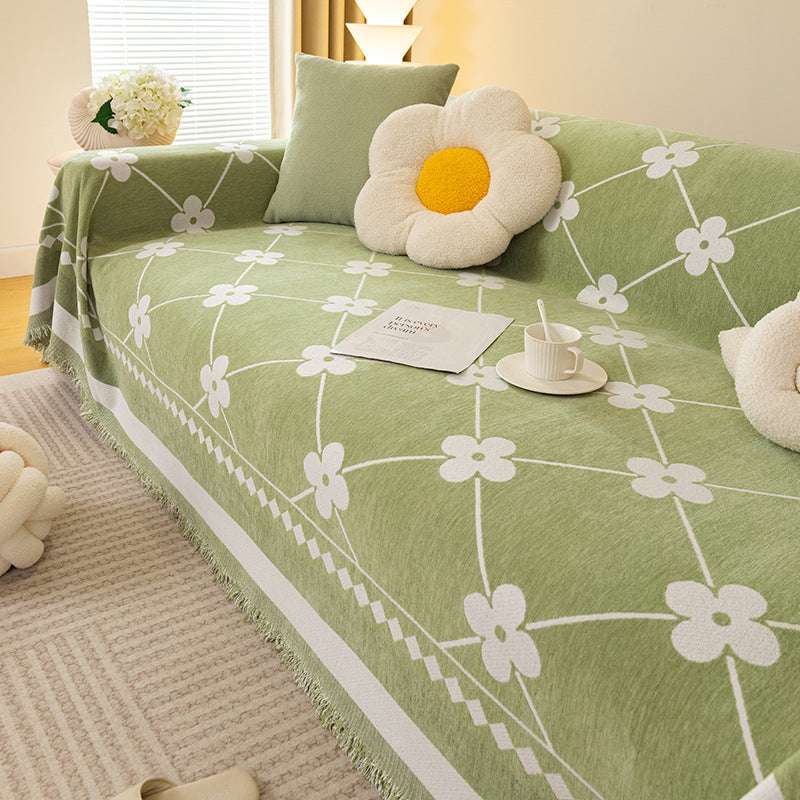 Chenille Sofa Cover Soft Sofa Protector Durable Cat Scratch-proof Chair Couch Cover