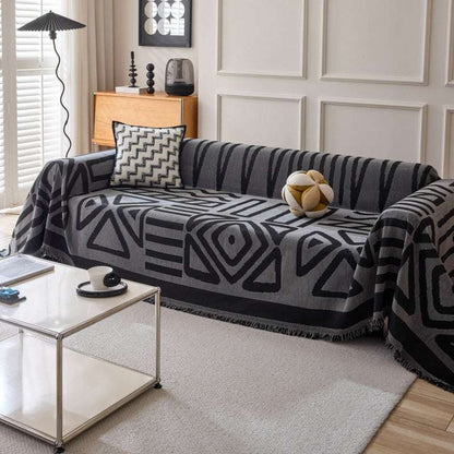 Boho Chenille Sofa Throw Covers Durable Sofa Couch Cover Sofa Protector
