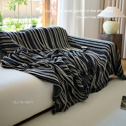 Vintage Chenille Blankets for Couch Covers Durable Throw Cover Cozy Slipcover