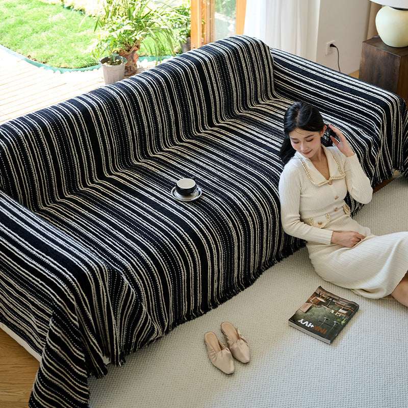 Vintage Chenille Blankets for Couch Covers Durable Throw Cover Cozy Slipcover