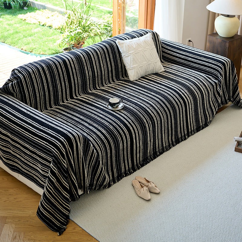 Vintage Chenille Blankets for Couch Covers Durable Throw Cover Cozy Slipcover