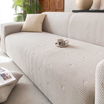Cozy Stretchy Sofa Slipcover Elastic Flexible L-Shaped Sofa Cover 