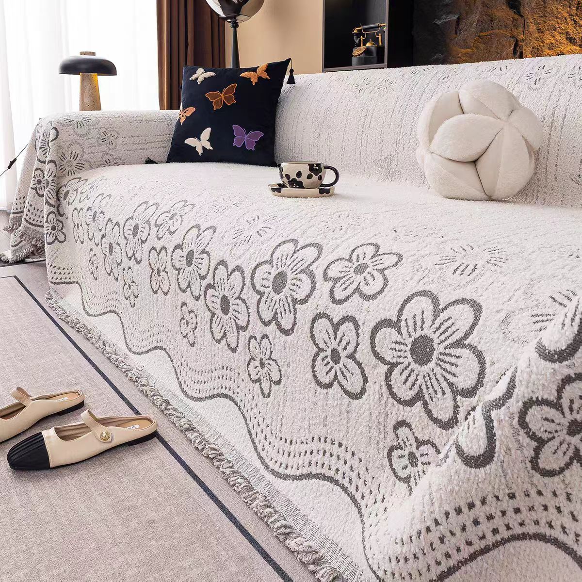 Sofa Throw Blanket Cozy Durable Sofa Blanket Couch Cushion Cover