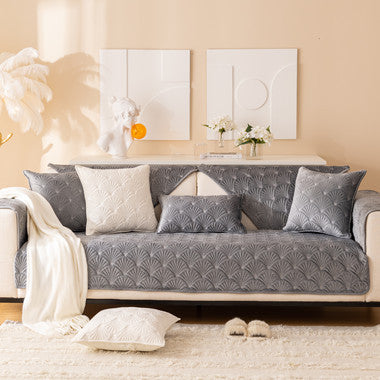 Stylish Sofa Protector Velvet Anti-slip Sofa Cover Cushion Couch Mat