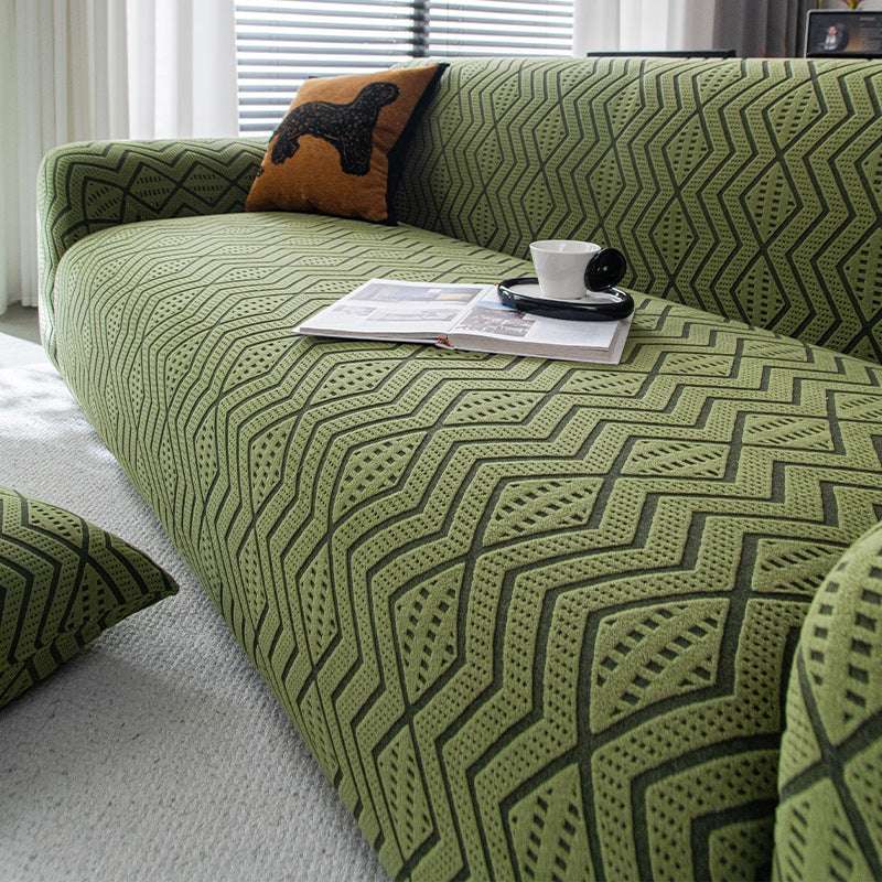 Cozy Durable Sofa Slipcover Stretchy 1-Piece Textured Couch Cover