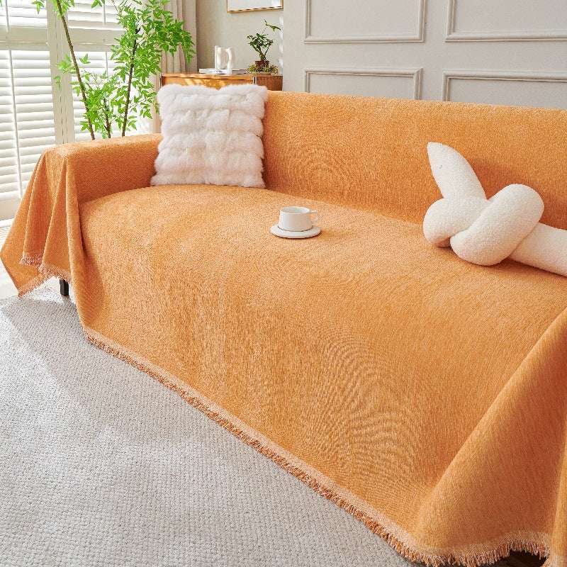 Soft Cozy Chenille Sofa Throw Blanket Scratch Resistant Sofa Couch Covers