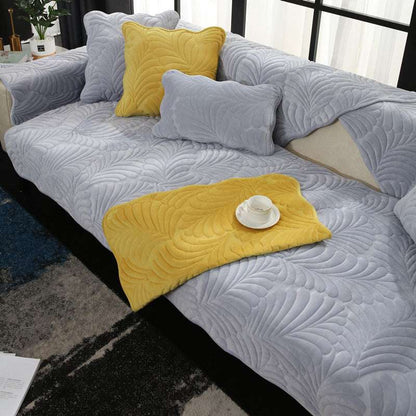 Cozy Non-slip Sofa Protector Velvet Sofa Cover Durable Cushion Couch Mat