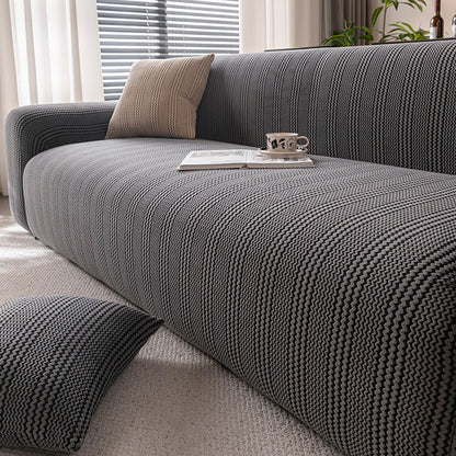 Stretchy Sofa Cover Cozy Plush Fleece Sofa Slipcover Durable Futon Cover