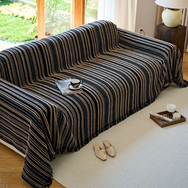 Vintage Chenille Blankets for Couch Covers Durable Throw Cover Cozy Slipcover