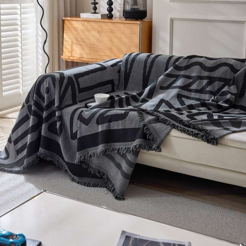 Boho Chenille Sofa Protector Durable Couch Cushion Cover Anti-scratch Slipcover